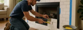Repairing Cracked Fireplace Tiles Lamoureaux, Pickering